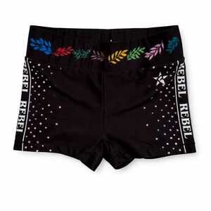 Rebel Rhinestone shorts – Black cheer shorts size medium